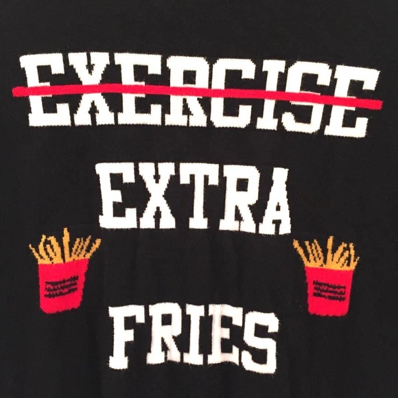 Ultra Flirt — Exercise Extra Fries black Sweater L - Picture 5 of 5